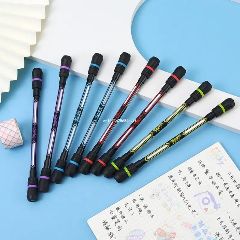 Finger Rotating Ballpoint Pen Spinning Rotating Pen Games Writable Rotating Pen Dropship