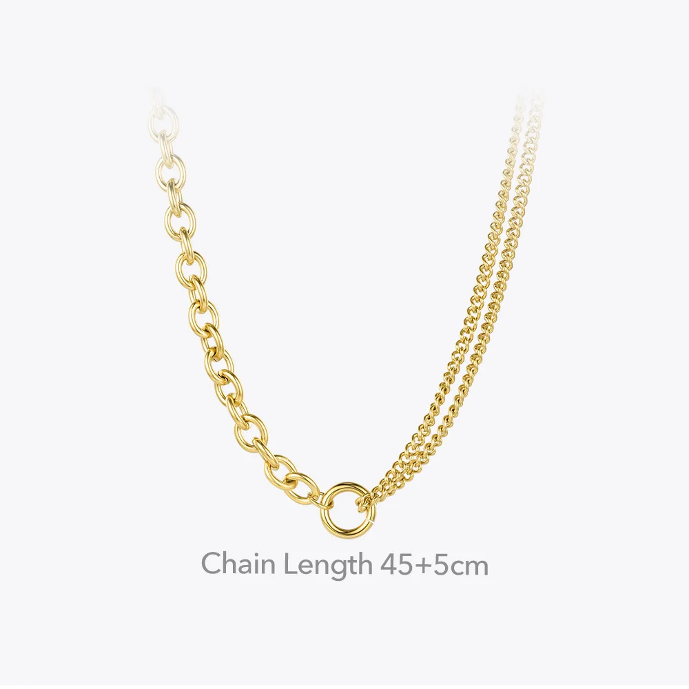 ENFASHION Link Chain Choker Necklace Women Gold Color Stainless Steel Necklaces 2020 Friends Gifts Fashion Jewelry Collier P3070