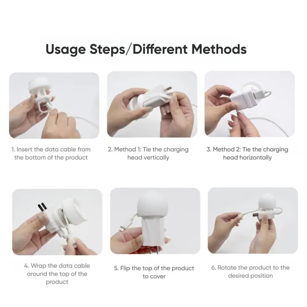 New Portable Data Cable Winder Cartoon Multi-function Desktop Cable Storage Buckle Silicone Binding Belt Data Cable Buckle Belt