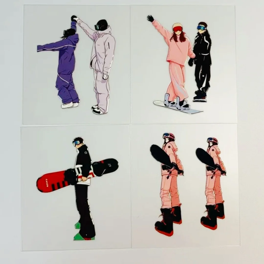 

12.4 New 13 Models, Flat Sticker DIY PET Couple, Family Series, Mobile Phone Back Card Collage