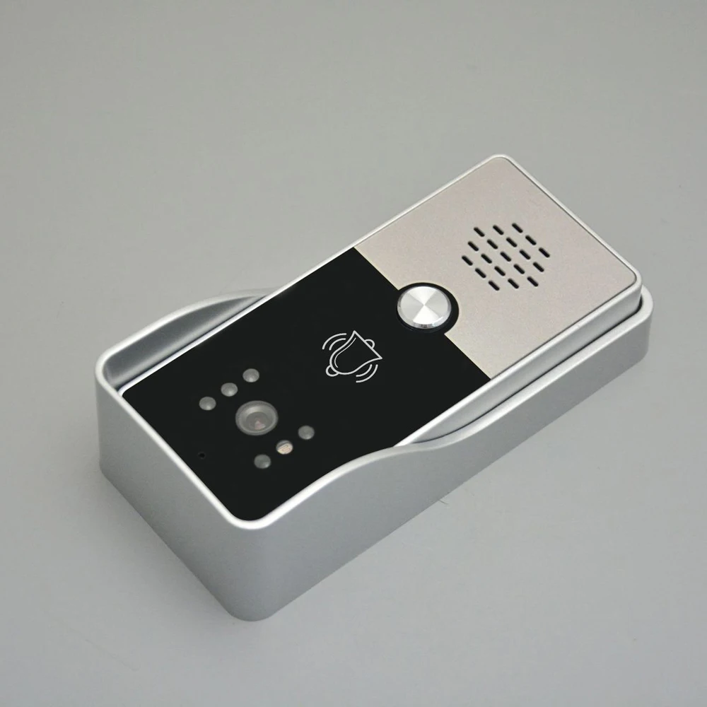 1Set Sistema citofonico 1 telecamera a 7 ''Schermo LCD Videocitofono Campanello Visitatore Conversazione Videocitofono Citofono