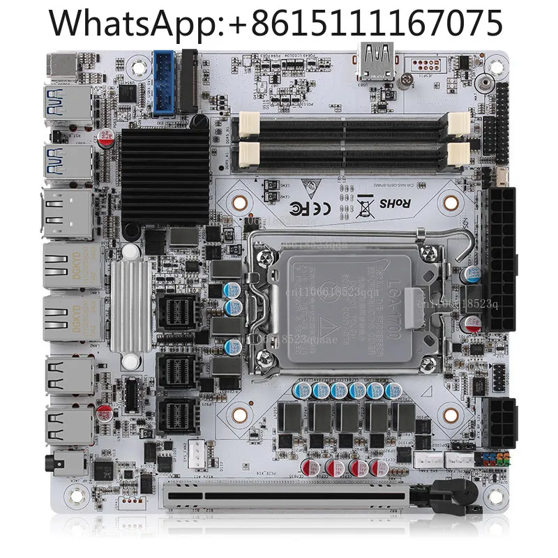 Q670 8-Bay 6xM.2 DDR5 PCIe 16x NAS Motherboard, Multi-Disk Position Server Main Board Platform