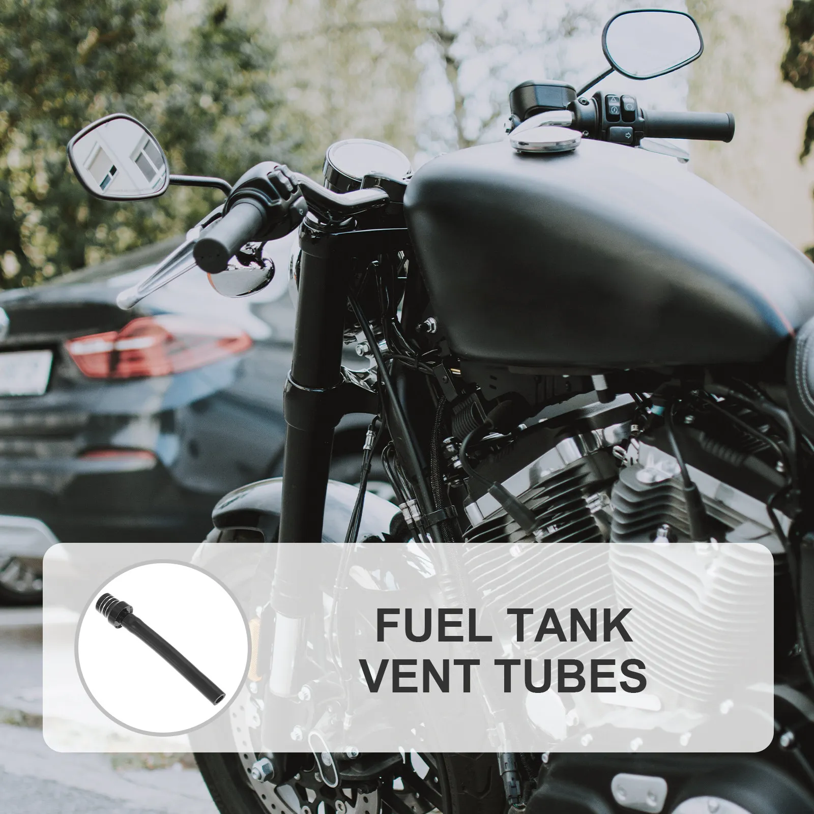 

Motorcycle Atv Gas Tank Breather Cap Vent Tube with One Way Valve for Fuel Tank Security Upside Down Side Position Motorcycle