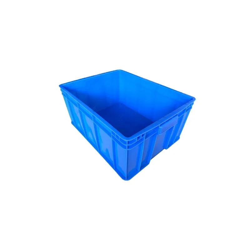Wholesale 544 * 412 * 242 Solid Box Large Crate Logistics Small Parts Transfer Stackable Plastic Storage Crate