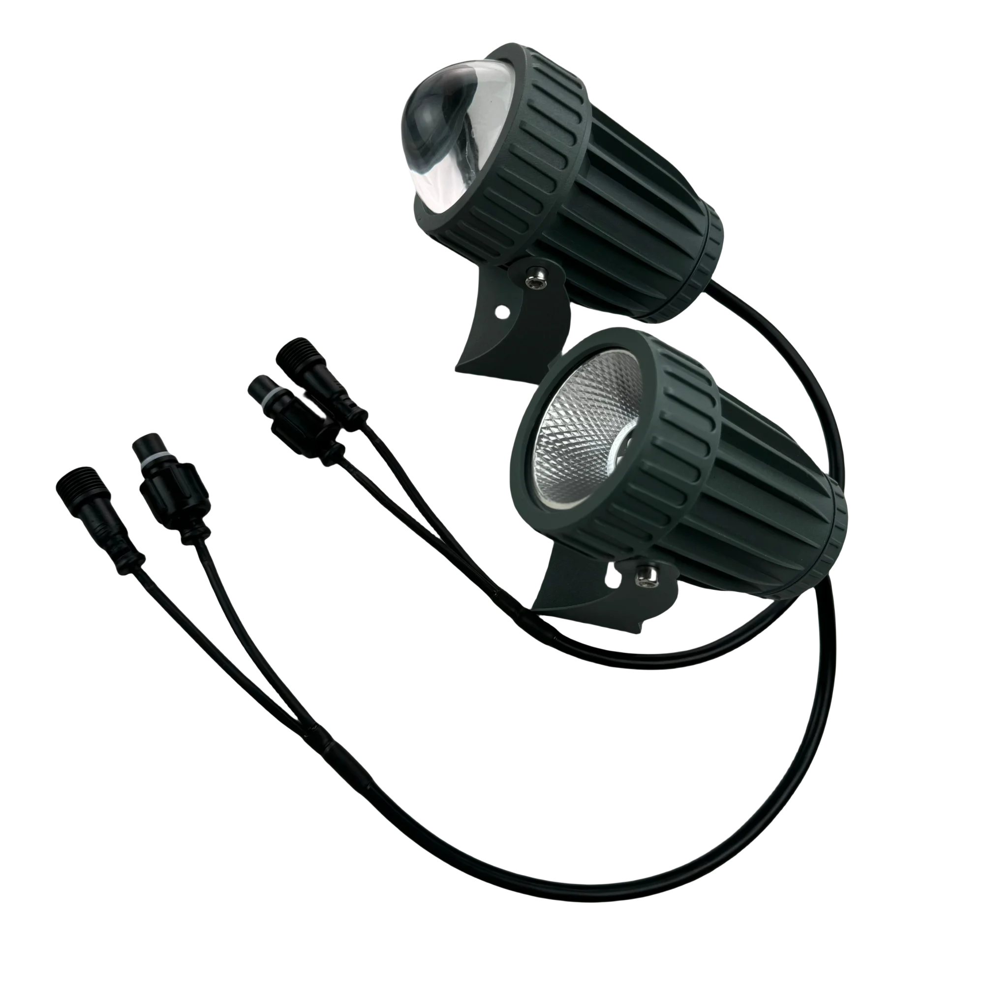 10W RGB/RGBW DC12V WS2811-RGB/UCS2904-RGBW(3000K) LED Pixel Spotlight Addressable 5/40 degree Beam Light IP67 3Pin in and out