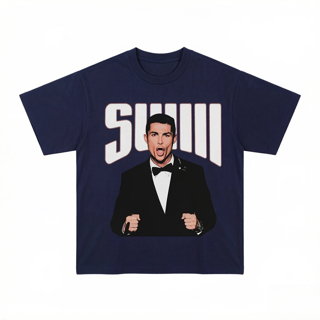Cristiano Ronaldo Football Theme Printed T-shirt Men Women Cotton T-shirt Men's T-shirts 2026 Summer New Men's Clothing Tops
