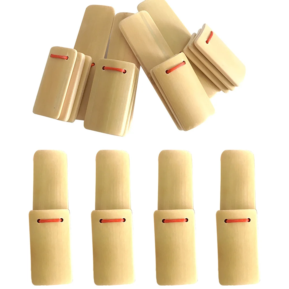 8 Pcs Bamboo Clappers Hand Percussion Instrument Portable China Kuaiban Instruments Wooden Child