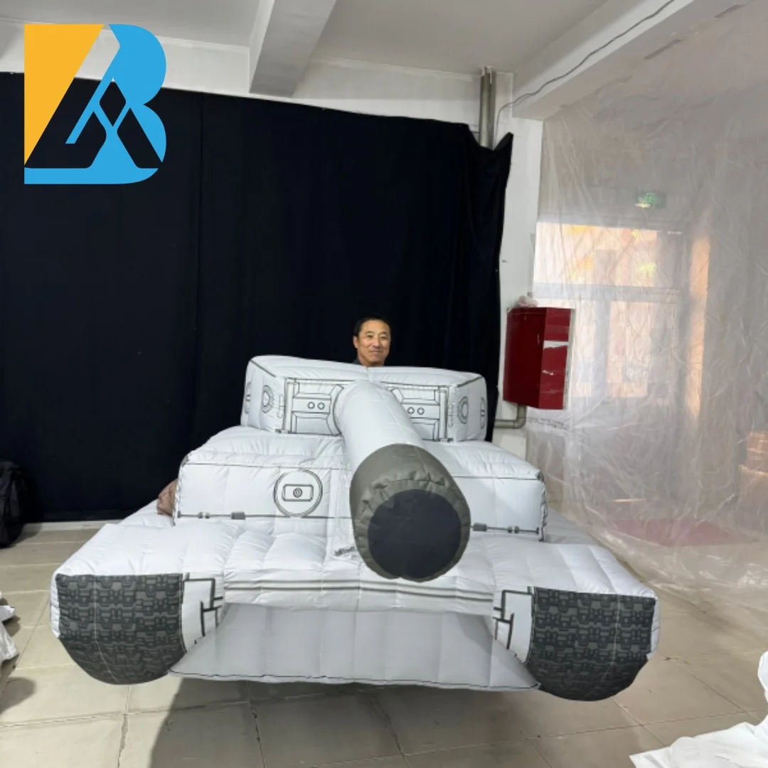 Customized Military Themed Party Giant Inflatable Tank Walking Costume for Event Parade Toys