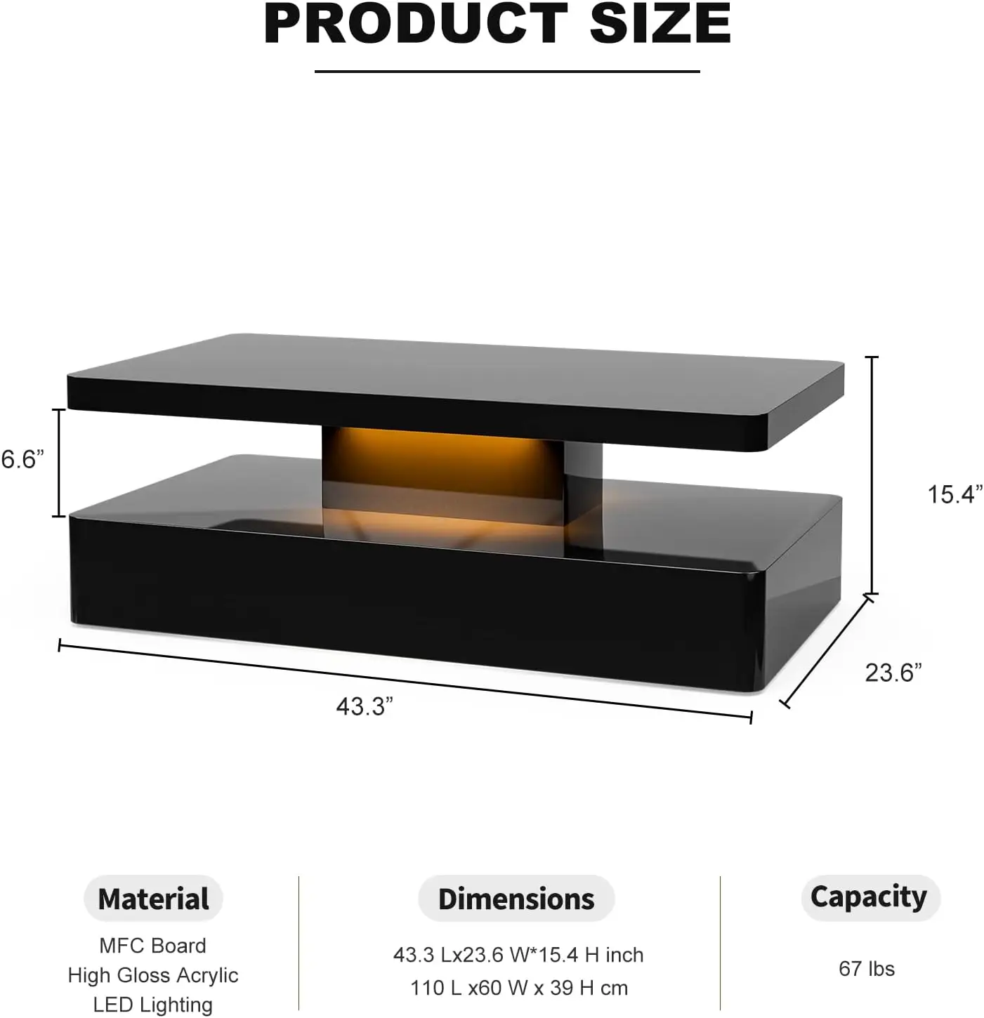 

High gloss coffee table, modern coffee table in the living room, furniture furniture living room coffee table