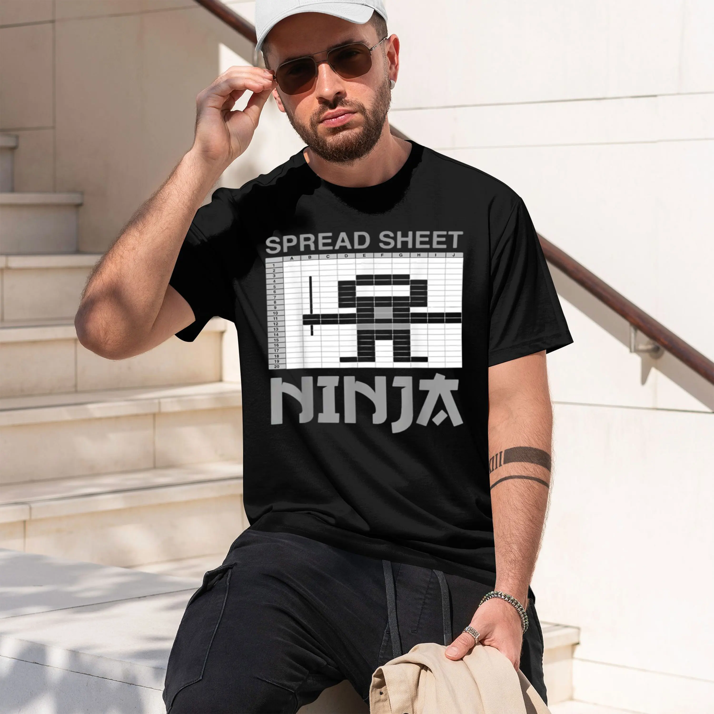 Spreaheet Funny Offe Py Excel Data Lover T-Shirt Tshirts For Men Europe T Shirt Prevailing Leisure 2026 New Model Short-sleeve c