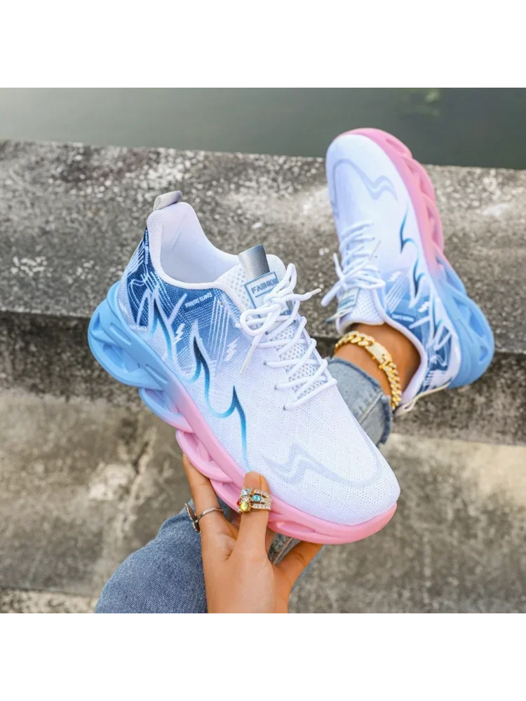 Chaussures de sport décontractées pour femmes, baskets légères et respirantes, plates et antidérapantes, chaussures de course en plein air, de marche, vulcanisées