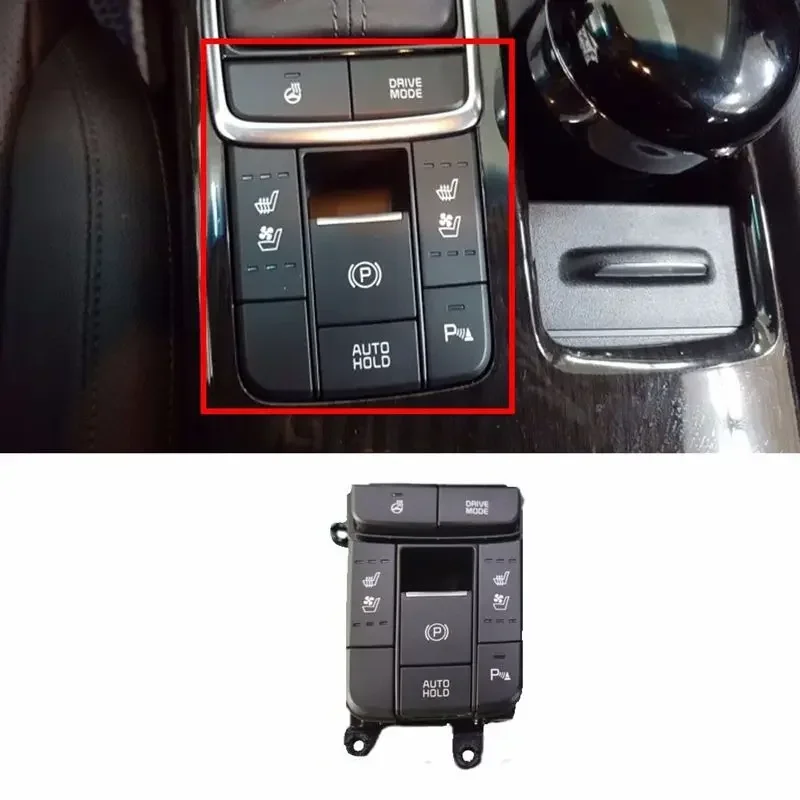 

93300 Complete Console Floor Switch Assy for KIA Optima Start and stop electronic handbrake switch seat heating button drivemode