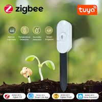 Tuya Zigbee Soil Moisture Tester Temperature Humidity Sensor Smart App Monitor Home Automation Plant Flowers Irrigation Detector