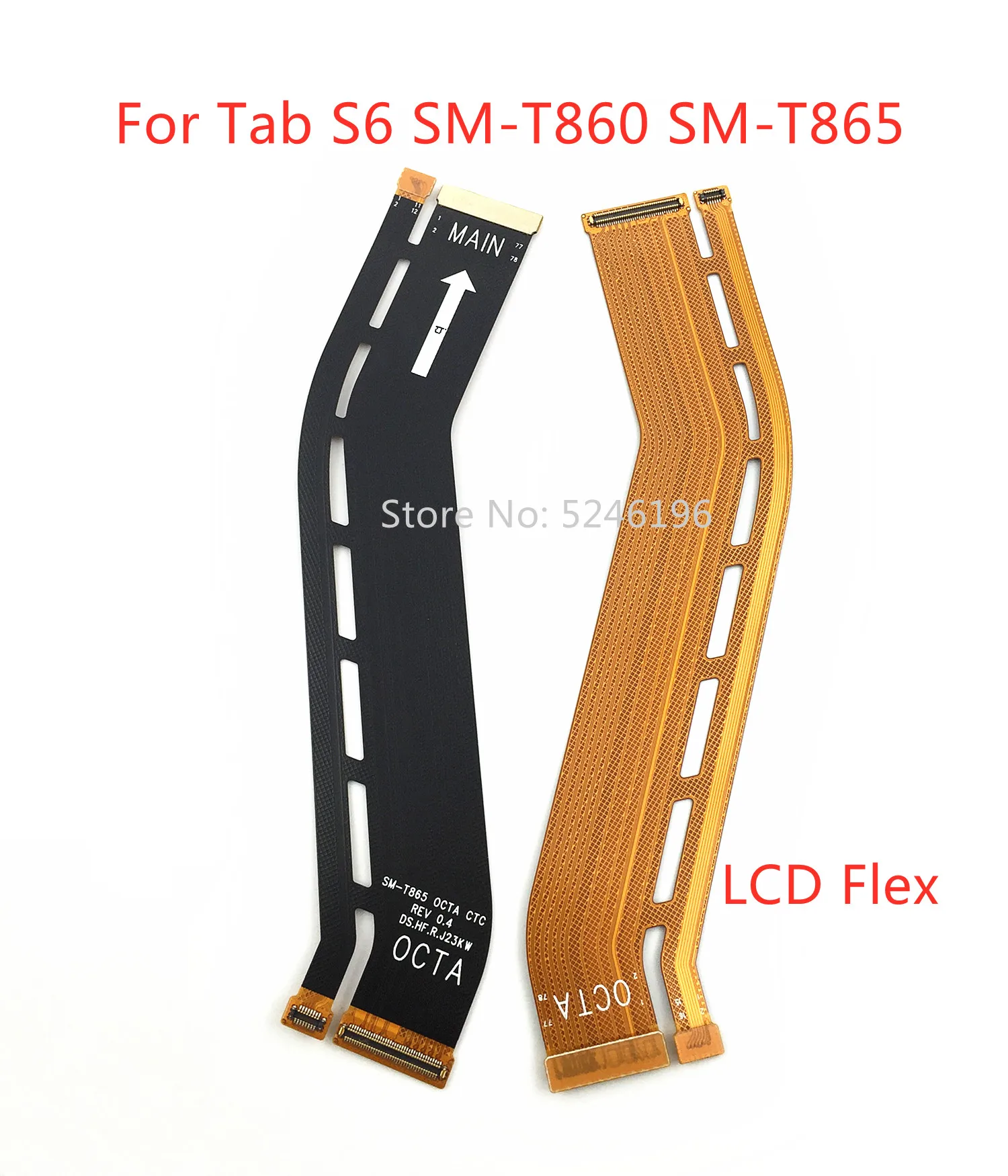 

1 шт., гибкий кабель для ЖК-дисплея, разъем материнской платы для Samsung Galaxy Tab S6 SM-T860/Tab S6 SM-T865, запасная часть