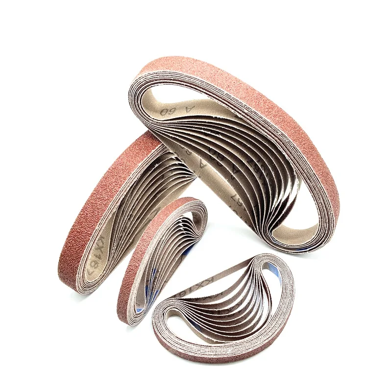 100Pcs 10x330mm Sanding Belt For Welding Spot Grinding. 330 x 10mm Sanding Band With Grit 40# to 600# Use For Pneumatic Sander