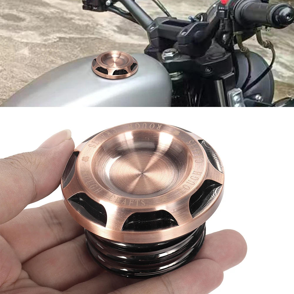 Bronze Motorcycle Oil Tank Cover Fuel Tank Screw Thread Gas Cap For Harley Sportster XL883 1200