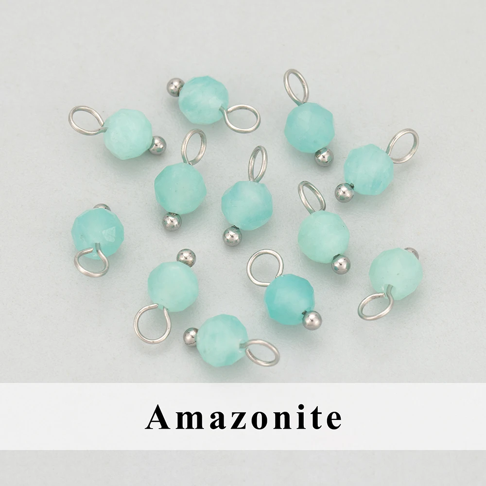GUFEATHER, 20 stks/partij, MH25, sieraden accessoires, roestvrij staal, natuursteen, bedels, handgemaakt, diy hangers, sieraden maken
