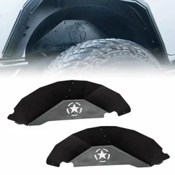 Rear Inner Driving Drum Fender Liners for Jeep Wrangler JK JKU 2007-2017 Steel Sheet Black Splash Guards Lightweight Design