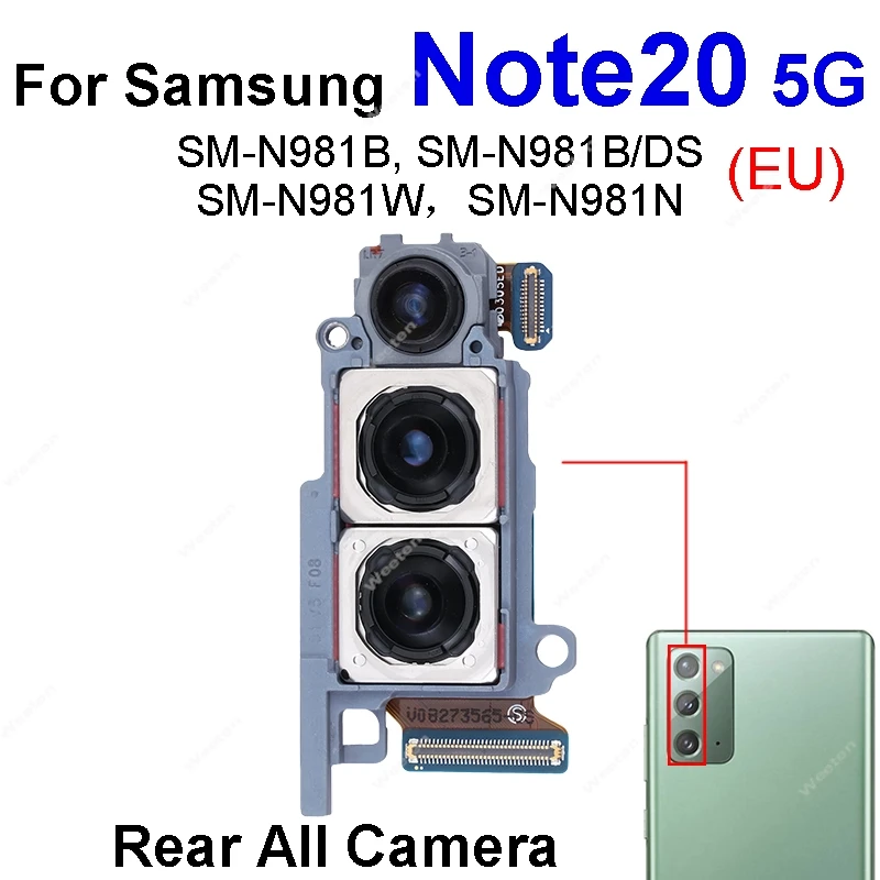 Back Camera Module use For Samsung Galaxy Note20 Ultra 5G SM-N980 N981 N985 N986 Small Front Camera Flex cable Accessory Parts image 4