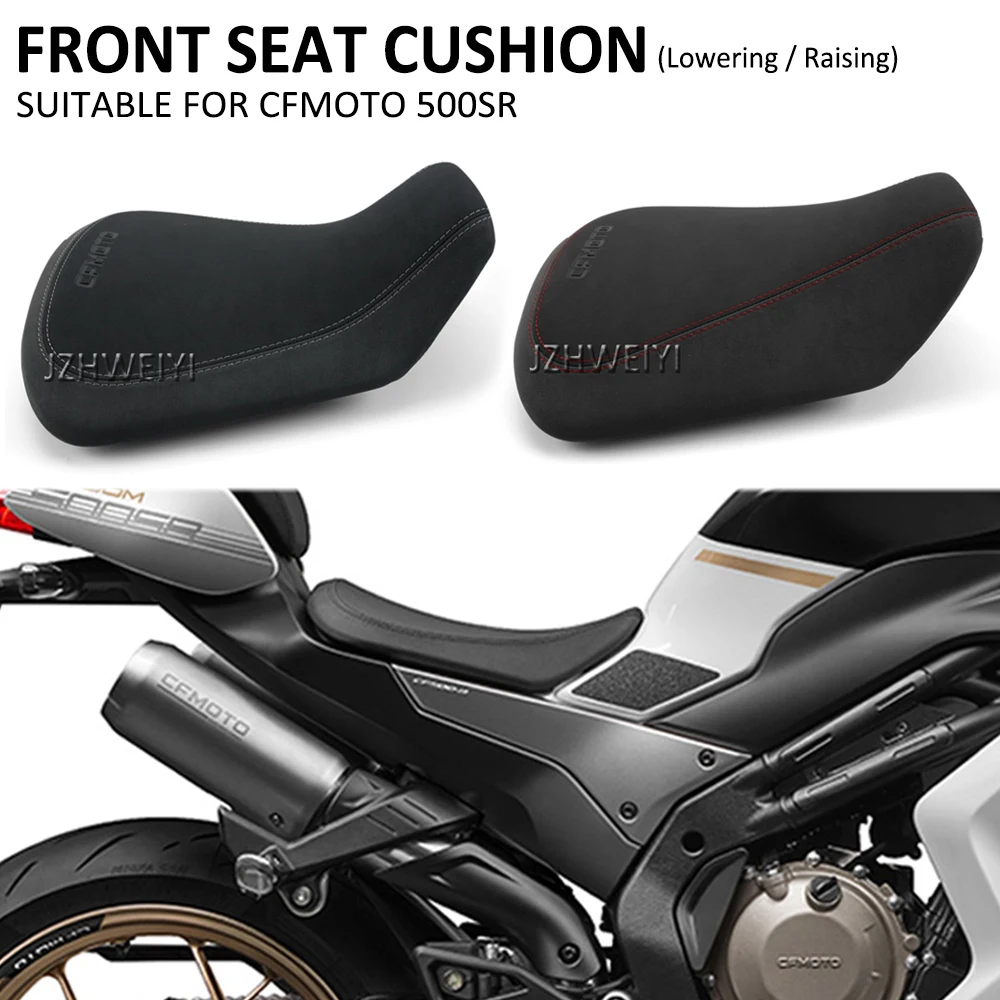

Motorcycle Front Heighten Raise Lower Seat Cushion Fairing Cowl Cover Leather Pillow Seat Cushion FOR CFMOTO 500SR 500 SR VOOM