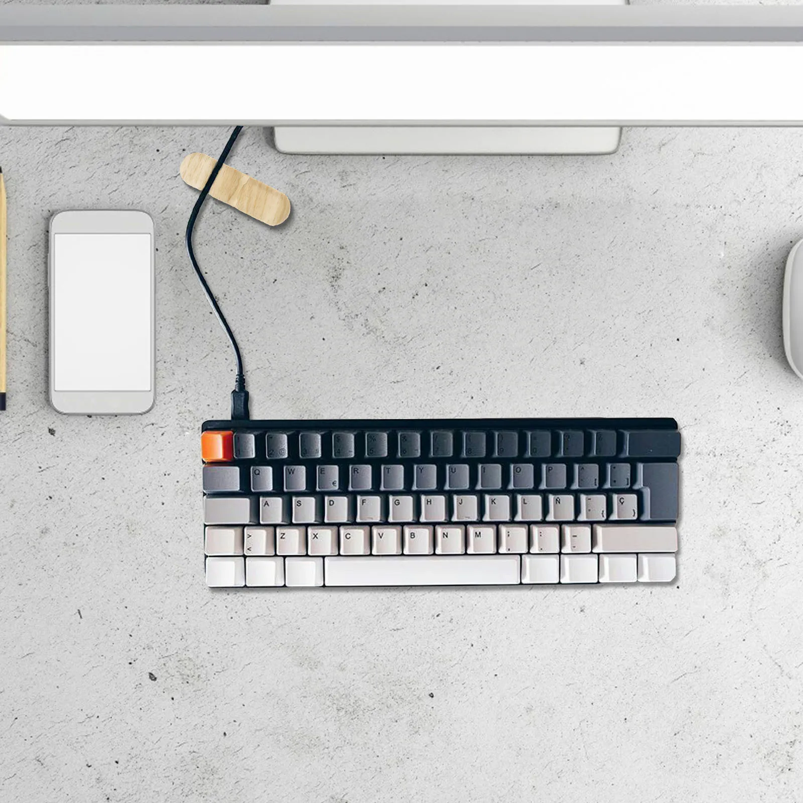 

3Pcs Desktop Cable Management Clips Strong Adhesiveness Wire Cord Organizer Light Yellow Peel and Stick Any Surface