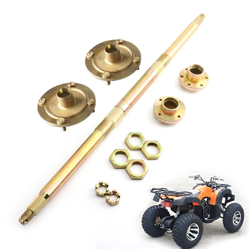 

820mm Rear Axle Assembly 110mm*4 Stud Wheel Hub For China 150cc 200cc 250cc Electric ATV UTV Buggy Quad Bike Modification Parts
