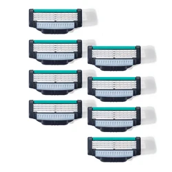 High Quality Men Safety Razor Blade 4 Layer German Stainless Steel Shaving Blades Compatible Mach 3 Shaver