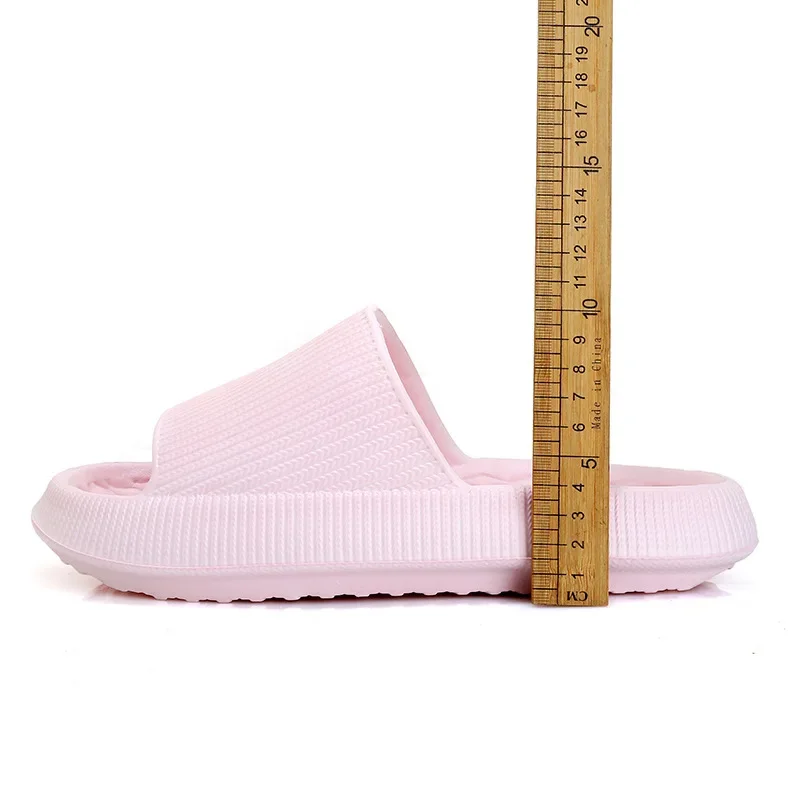 夏のビーチサンダル レディース 滑り止め バスルーム ホームスリッパ 厚底プラットフォーム クラウドスリッパ EVA ソフトソール ピロースライド