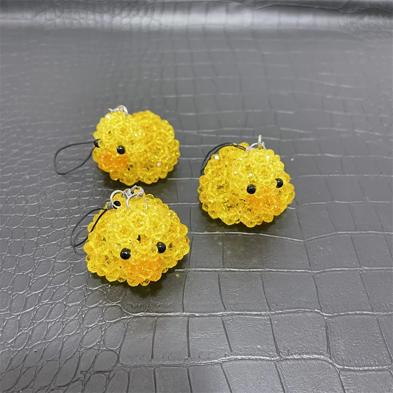 Yellow Duck Hand Made  Car Key Chain handiwork Decorative Crafts Gift