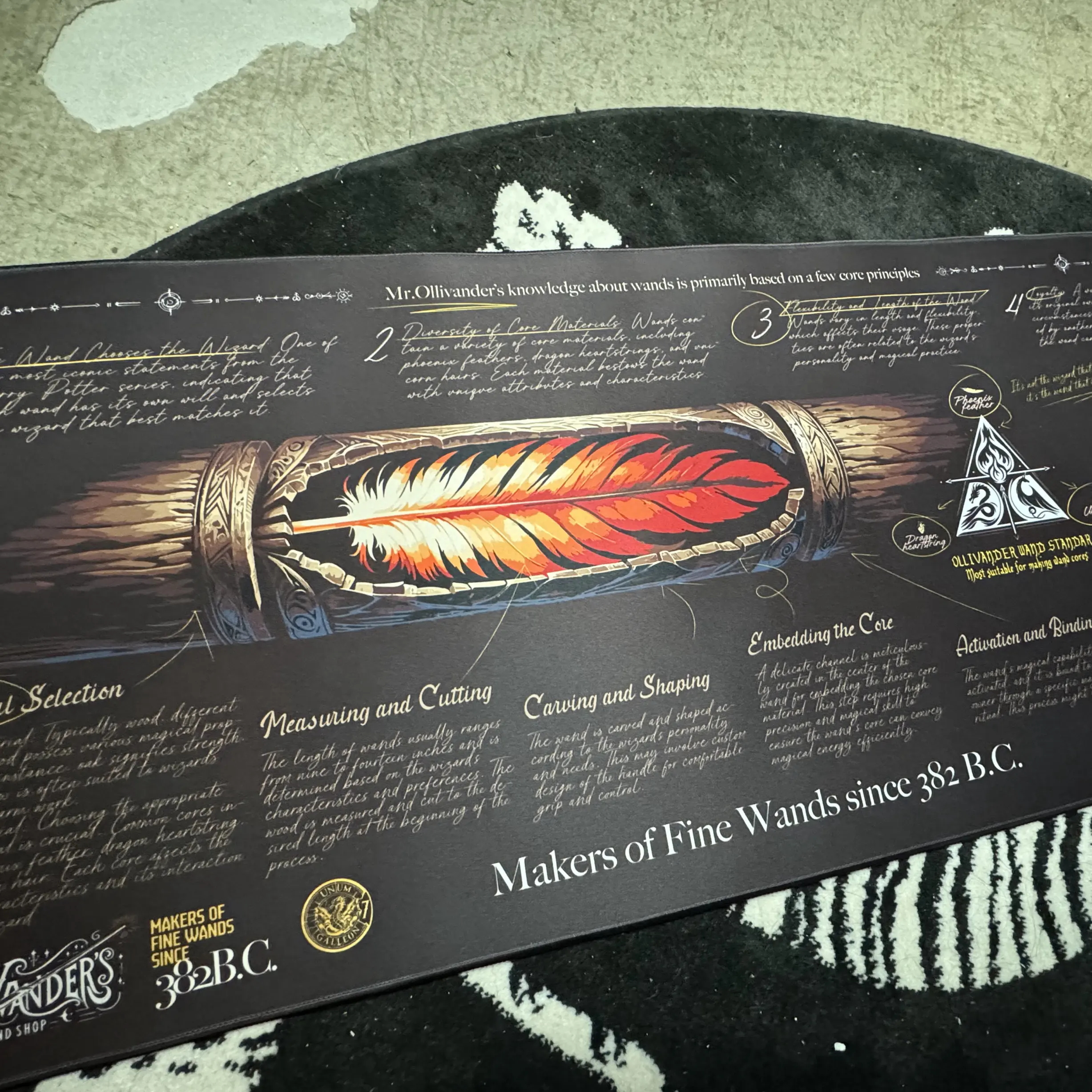 

The Wizarding World Theme Mouse Pad Set Customize Rubber Large Size Good Tactile Quality Gaming Desk Mat Keyboard Accessories