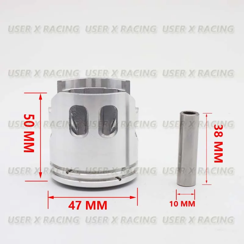 USERX Universal Motorcycle ATV70cc Piston Ring Set 47mm for Yamaha Jog Minarelli 1PE40QMB Pedal Kick scooter ATV Parts