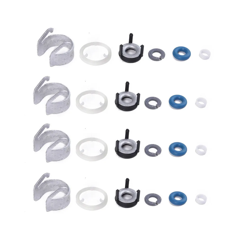 4PCS Injector Seal Repair Kit 06H998907A For Beetle For-Jetta For Passat Fuel Injector O-Ring Seal Repair Kit