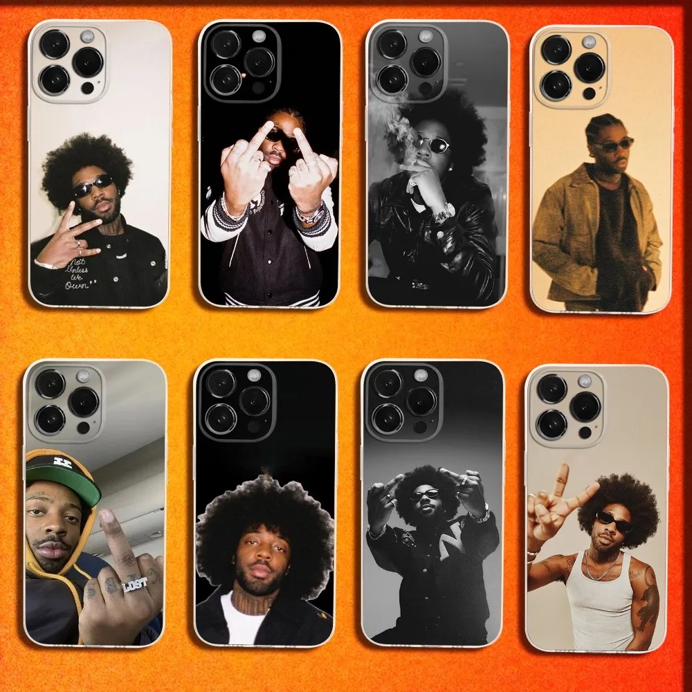 Singer B-Brent F-Faiyaz Phone Case For iPhone 16,15,14,13,12,11 Plus,Pro,Max,XR,XS,X,Plus,SE,Mini Transparent Soft Cover