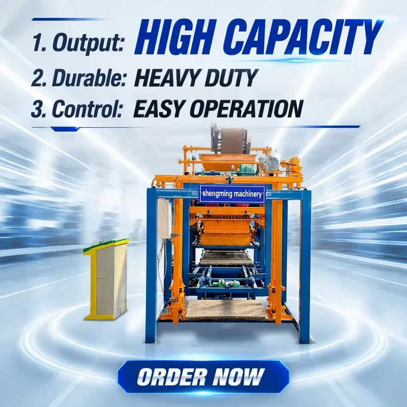 QTJ4-25 Block Making Machine Automatic Concrete Hollow Brick Machine Pallet 200x100x60mm