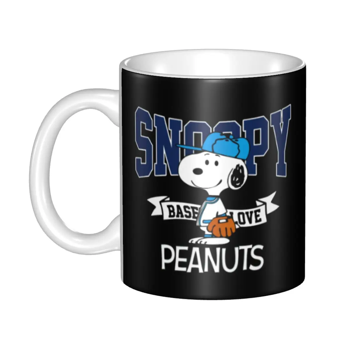 مانغا سنوبي وودستوك الكرتون الكلب أكواب القهوة DIY شخصية السيراميك الحليب الشاي القدح