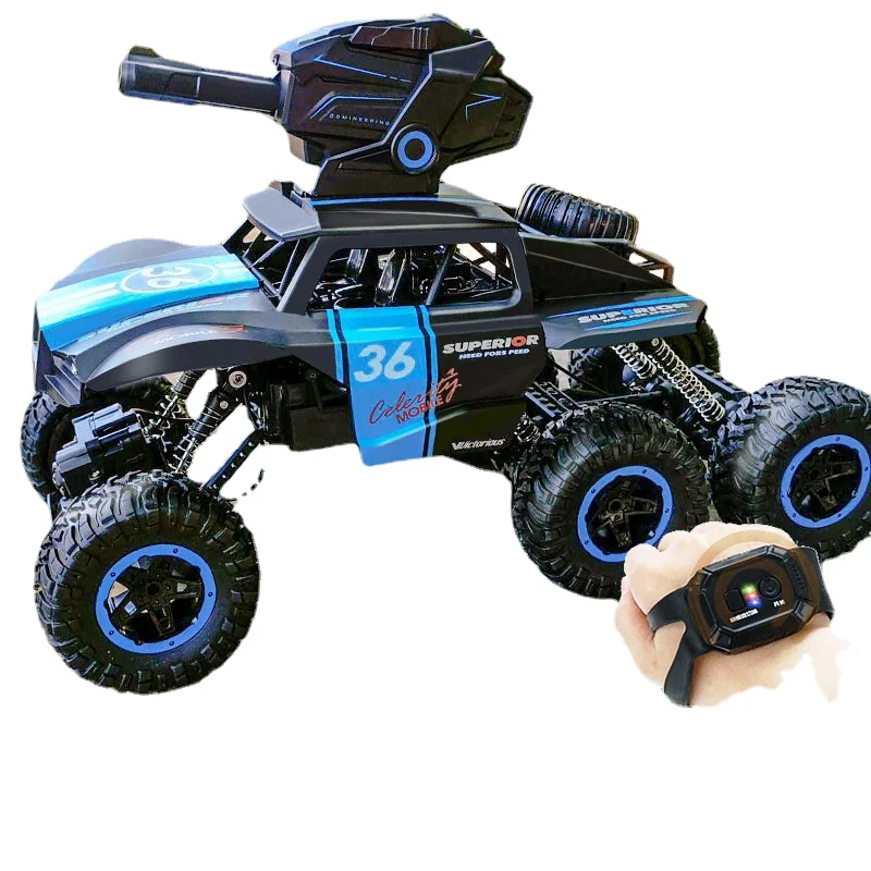 

Hxl Children's Remote-Control Automobile Gesture Sensing Remote Control Car Can Launch Water Bomb Tank Toys