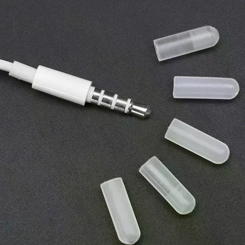 6.35mm Headphone Plug Silicone Protective Cover Electronic Accessories Guitar Connection Cable Insert Silicone Cap 1PC
