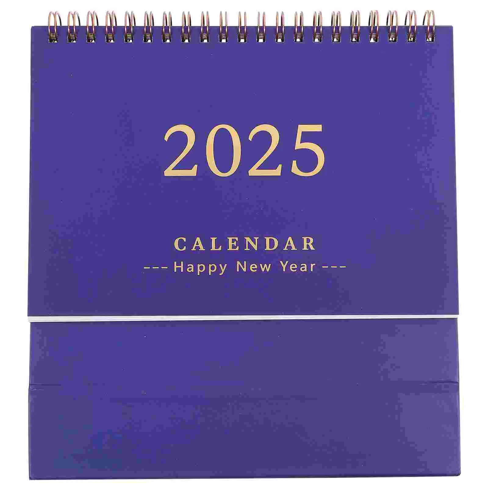 Calendrier de bureau debout, petites décorations de table d'esprit ères, décoration de mois de bureau, 2025-2024, 2025