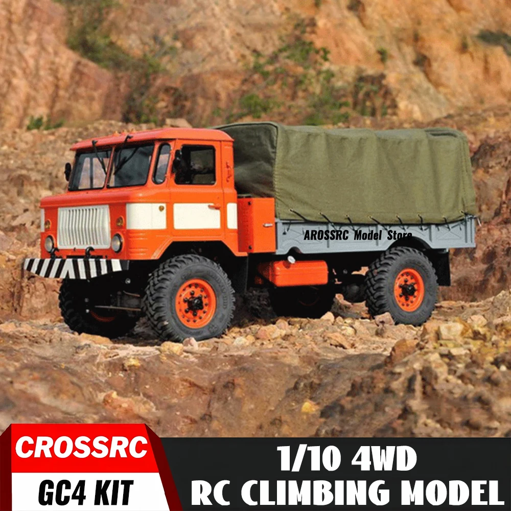 CROSS RC 1/10 GC4 KIT 4WD ciężarówka wojskowa silnik trąbki osi piasty tucan RC Hobby dla zabawki dla chłopców TH11101-SMT8 modelu