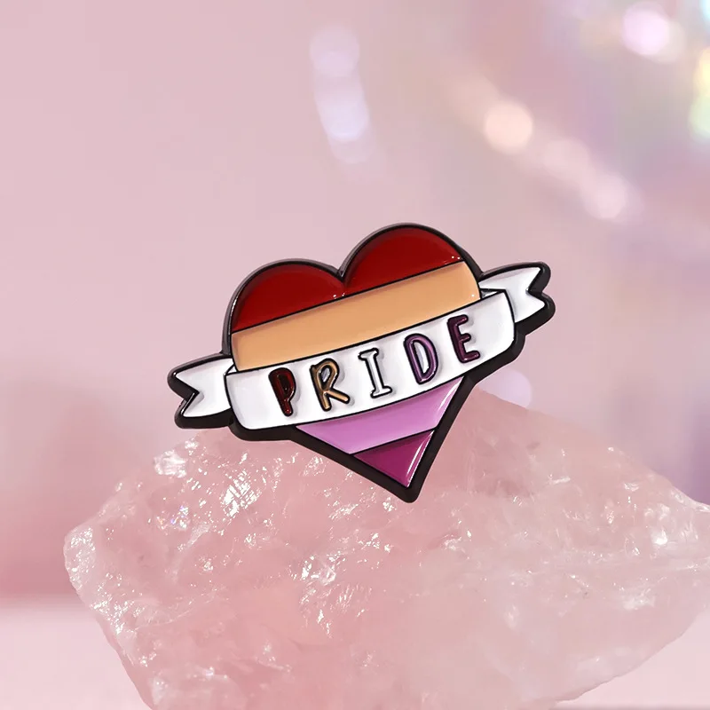 Lesbians Enamel Pins Custom Girls Live Girls Brooches Lapel Badges She Is Gay Jewelry Gift for Loves Friends