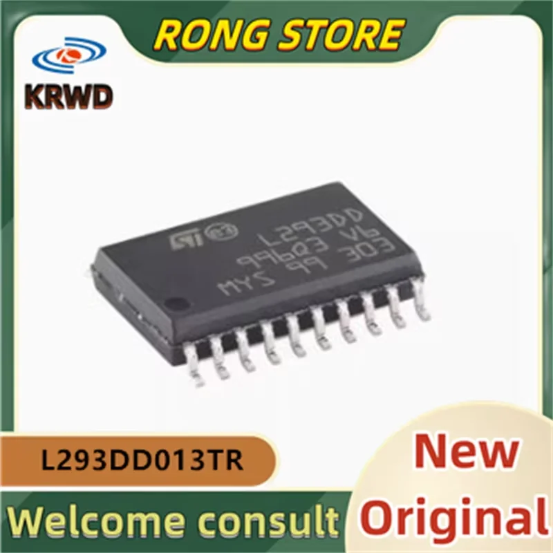 5PCS L293DD New and Original Chip IC L293DD013TR L293DD013 SOP-20 DC motor drive chip with brush