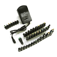 AC Adjustable Power Adapter Multi Voltage Power Supply 220V TO 12V 9V 6V 5V 3V 3A 30W 7 PCS 34PCS DC Female Connector Plug