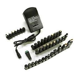 AC Adjustable Power Adapter Multi Voltage Power Supply 220V TO 12V 9V 6V 5V 3V 3A 30W 7 PCS 34PCS DC Female Connector Plug