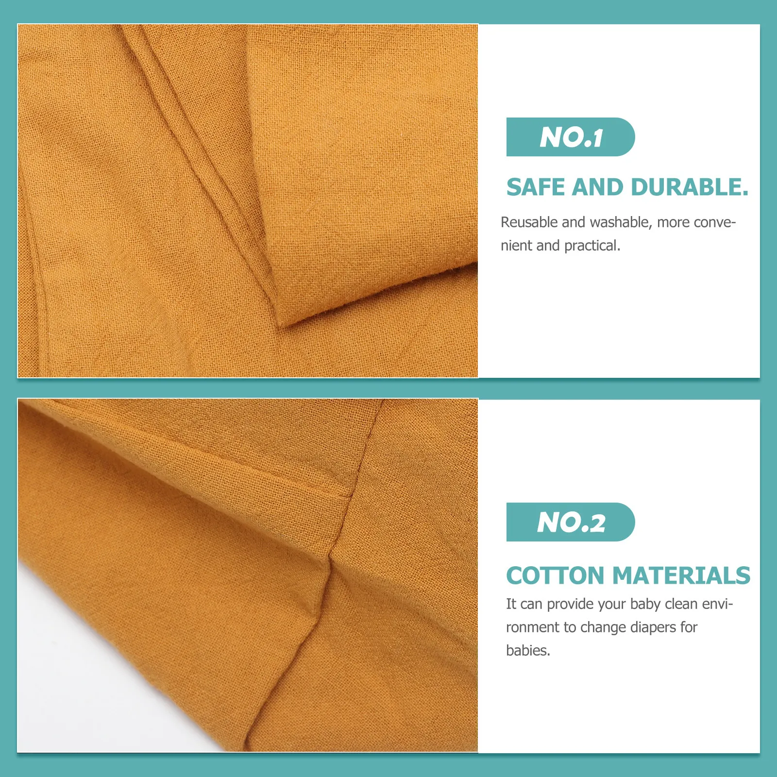 

1Pcs Baby Diaper Changing Mat Cover Breathable Cotton Cloth Easy Clean Baby Changing Pad Table Cover Nappy Shower Gift Yellow