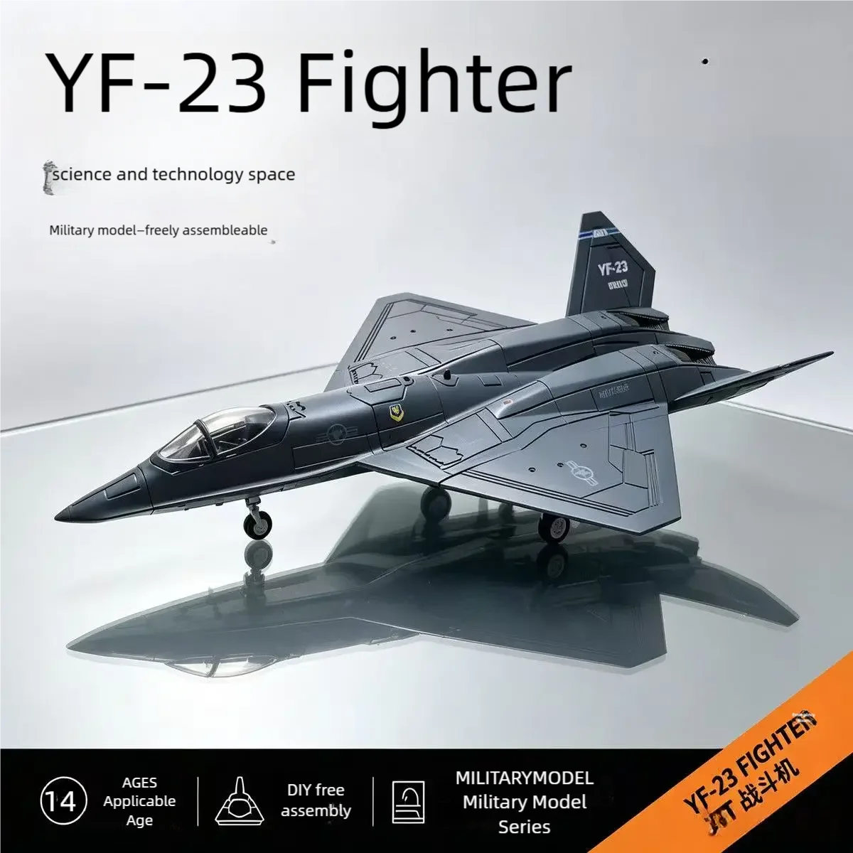 Model Kit Jet - 1:72 Scale YF-23 Black Widow Fighter