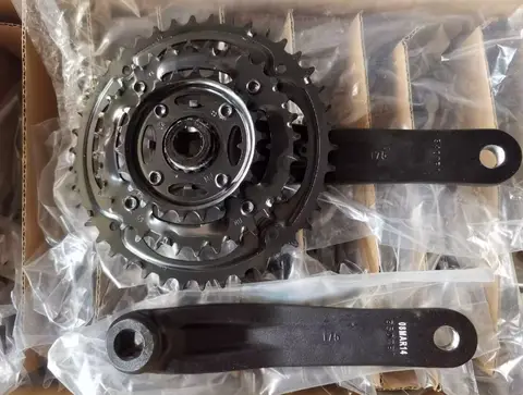 1Set per SRAM TRUVATIV Square Taper Gravel MTB Bike Chainset 42-33-22 175mm Guarnitura Braccio JIS Square Taper 6/7/8 Velocità Triple