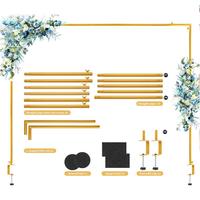 Easy Assembly Balloon Arch Stand Reusable Balloon Arch Stand Adjustable Metal Table Arch Stand for Wedding Gender for Balloon