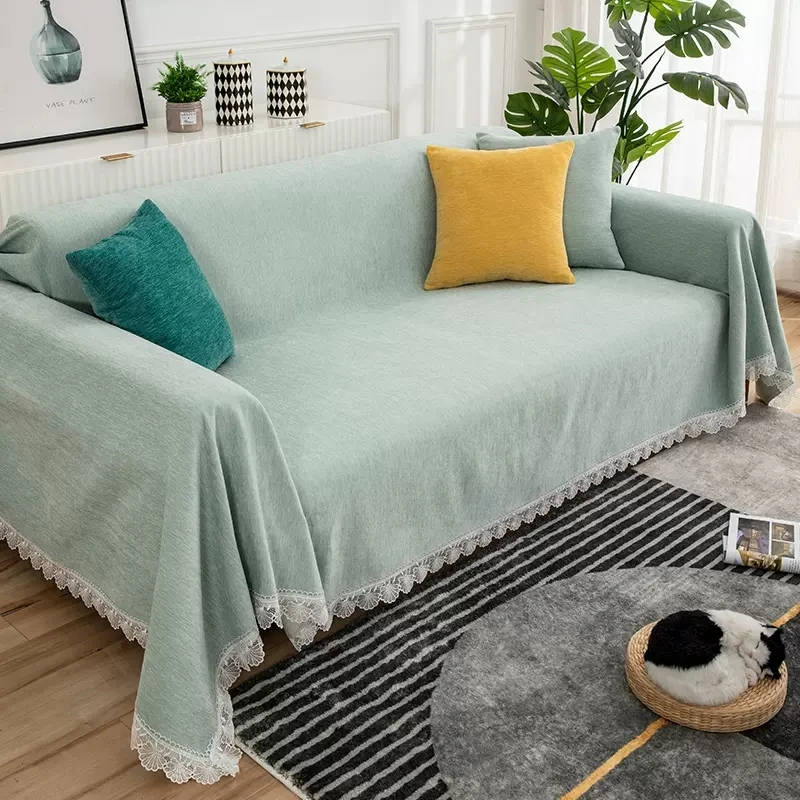 

Chenille Sofa Towel Blanket Sectional Couch Cover Throw Sofa Blanket Universal Anti-slip Furniture Protector Sofa Slipcover