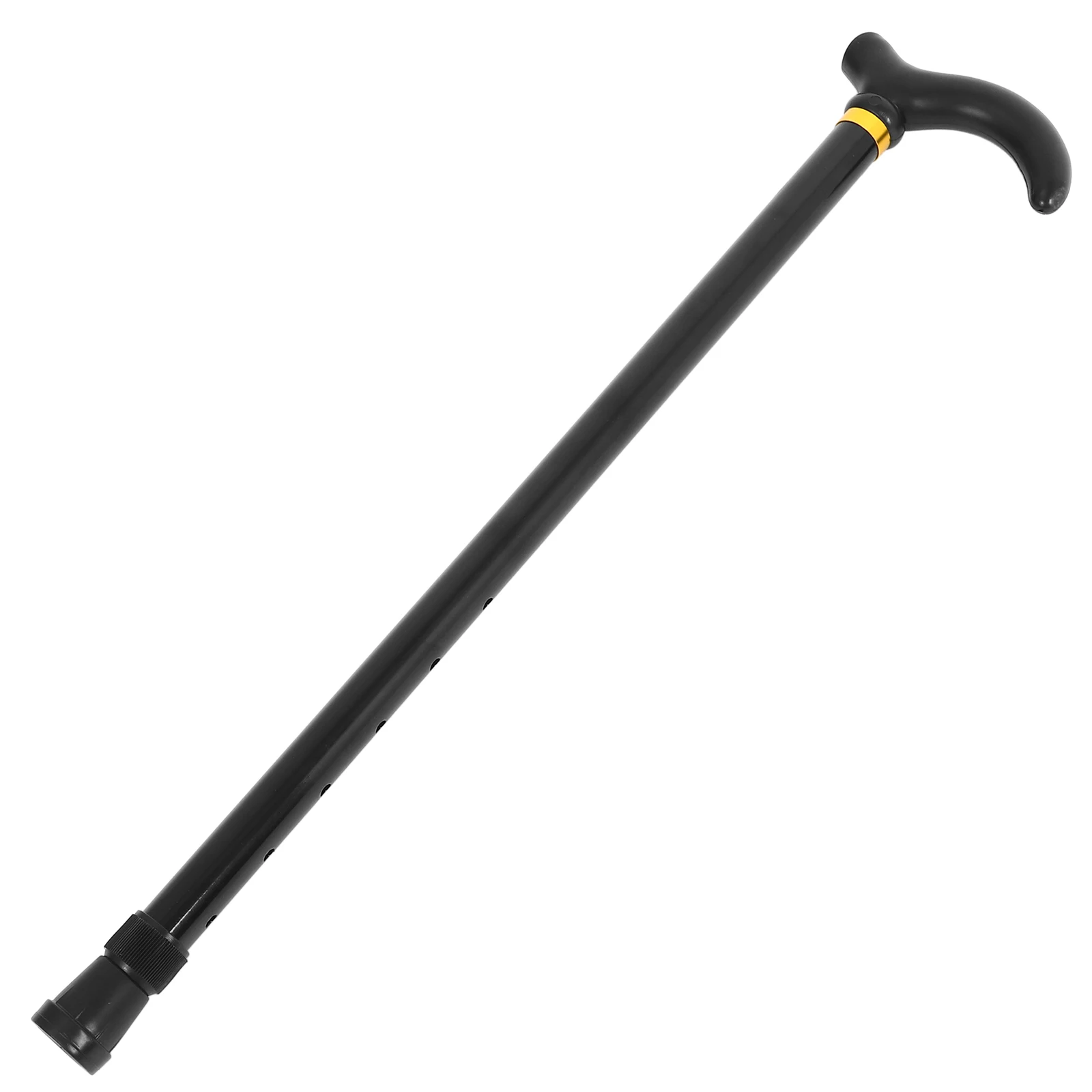 

Telescopic Walking Cane Aluminum Alloy Black Color Adjustable Length Lightweight Folding Sticks Balance Aid Seniors Women Men