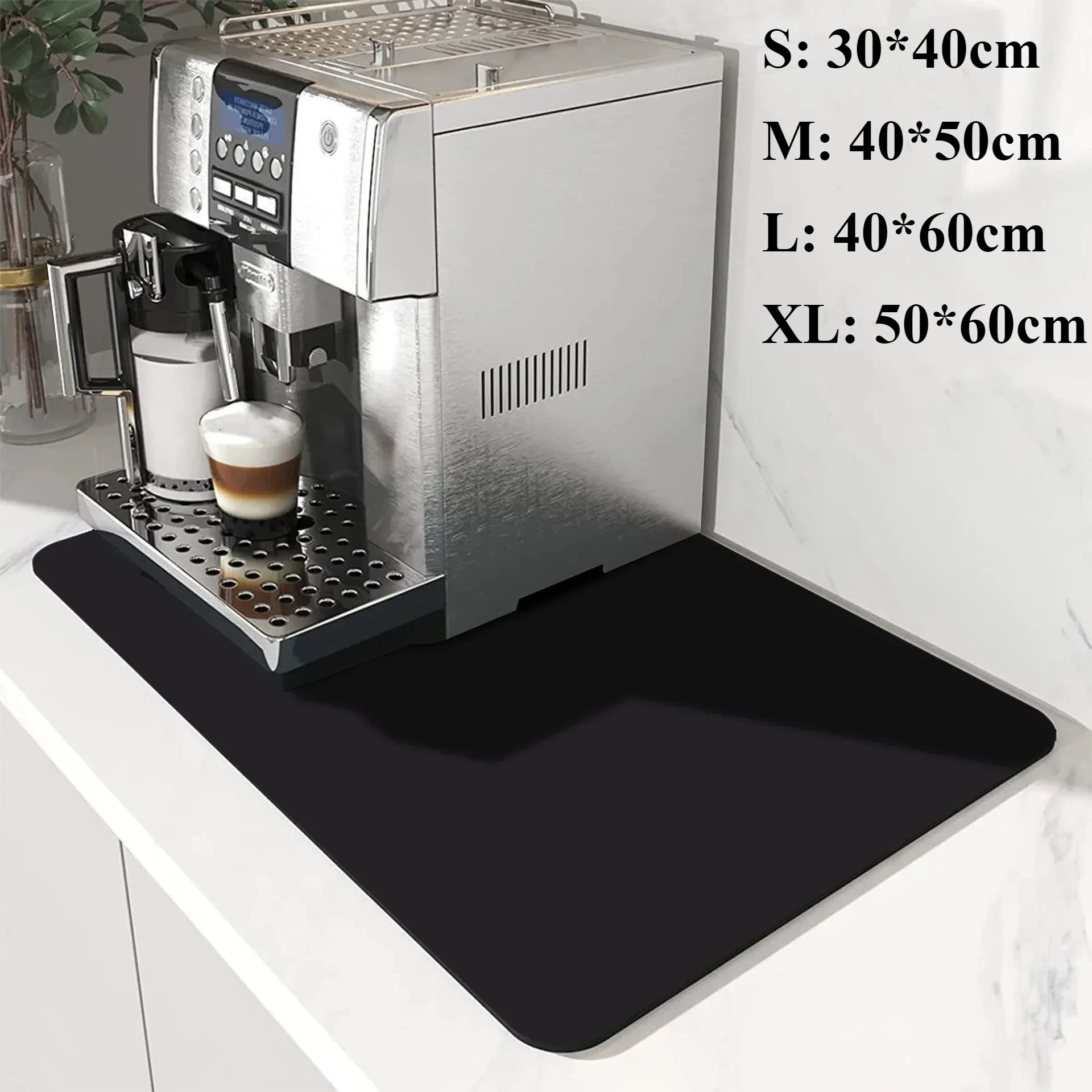 1pc Solid Color Drying Mat Non-Slip Absorbent Mat Tableware Kitchen Counter Drain Mats Placemats For Table